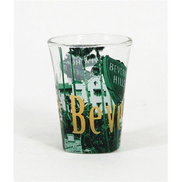 Americaware Americaware SGBHC01 Beverly Hills Duo Tone Etched Shot Glass SGBHC01